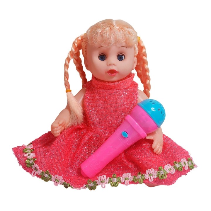 Muñeca Vestido Con Microfono En Bolso Juguete Niñas