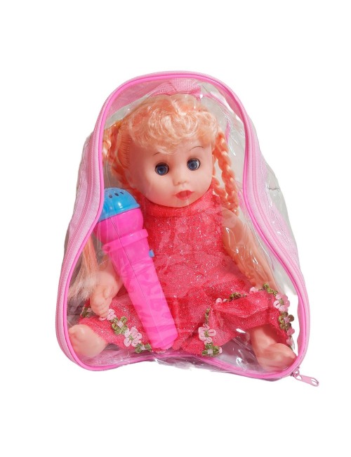 Muñeca Vestido Con Microfono En Bolso Juguete Niñas
