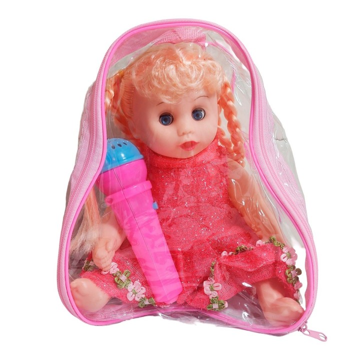 Muñeca Vestido Con Microfono En Bolso Juguete Niñas