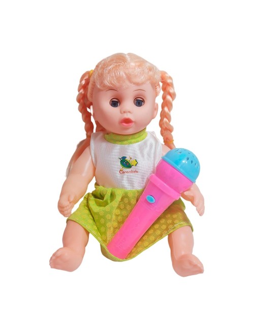 Muñeca Vestido Con Microfono En Bolso Juguete Niñas