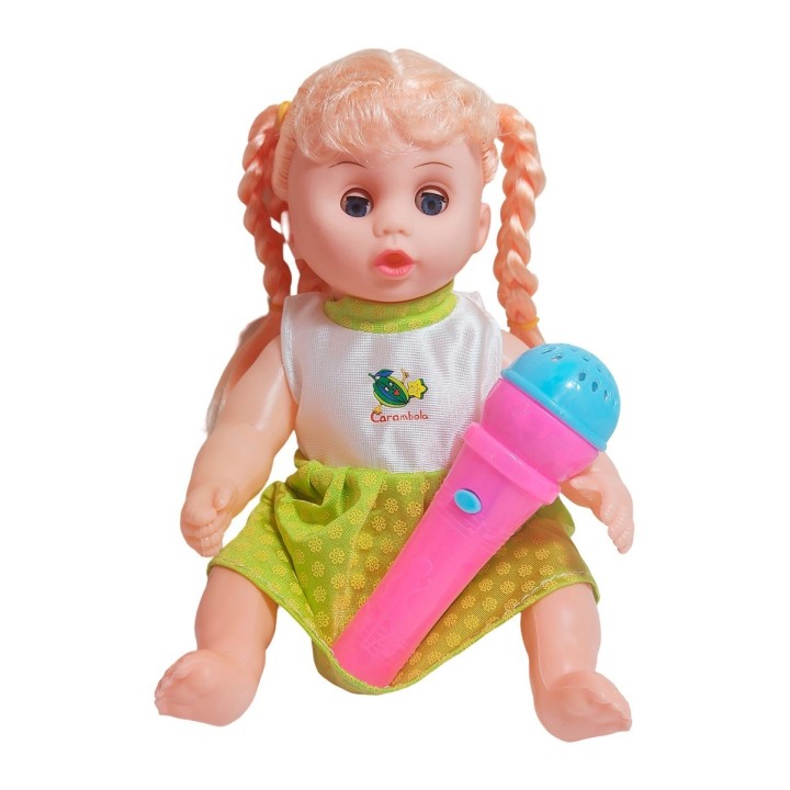 Muñeca Vestido Con Microfono En Bolso Juguete Niñas
