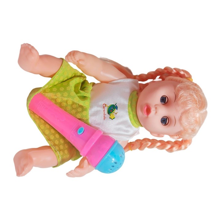 Muñeca Vestido Con Microfono En Bolso Juguete Niñas