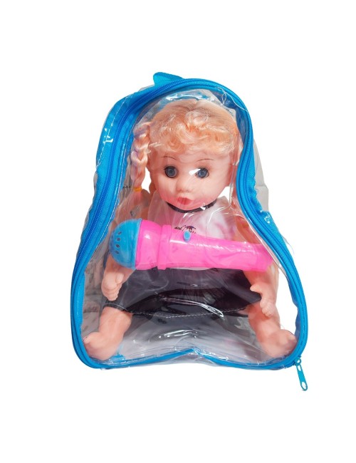 Muñeca Vestido Con Microfono En Bolso Juguete Niñas