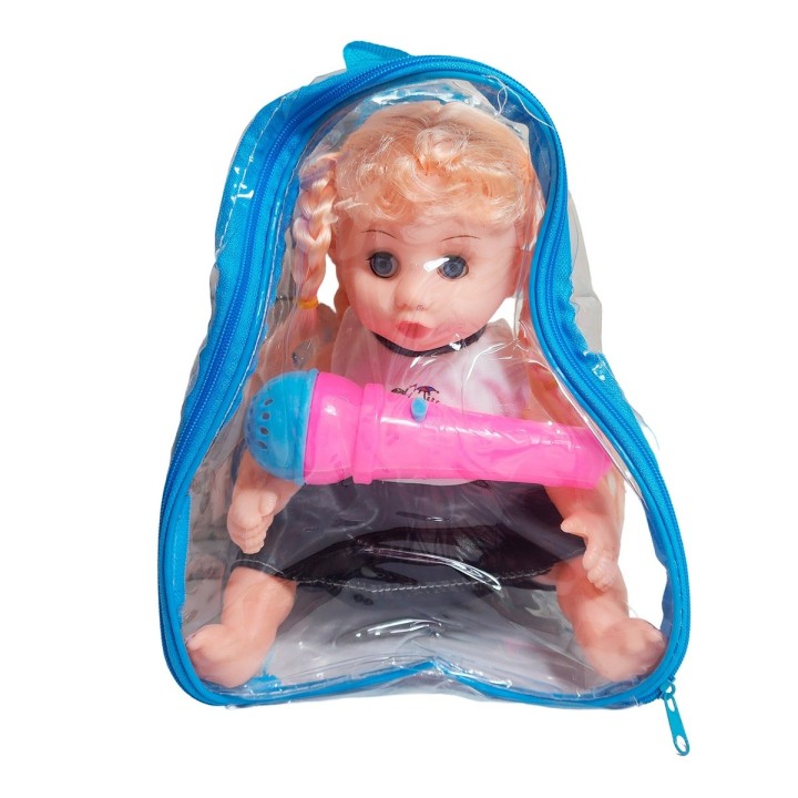 Muñeca Vestido Con Microfono En Bolso Juguete Niñas