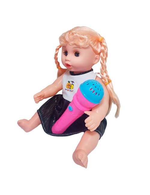 Muñeca Vestido Con Microfono En Bolso Juguete Niñas