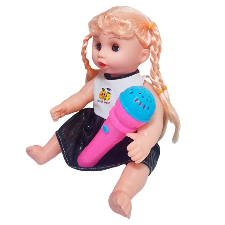 Muñeca Vestido Con Microfono En Bolso Juguete Niñas