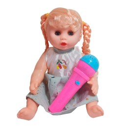 Muñeca Vestido Con Microfono En Bolso Juguete Niñas