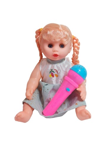 Muñeca Vestido Con Microfono En Bolso Juguete Niñas