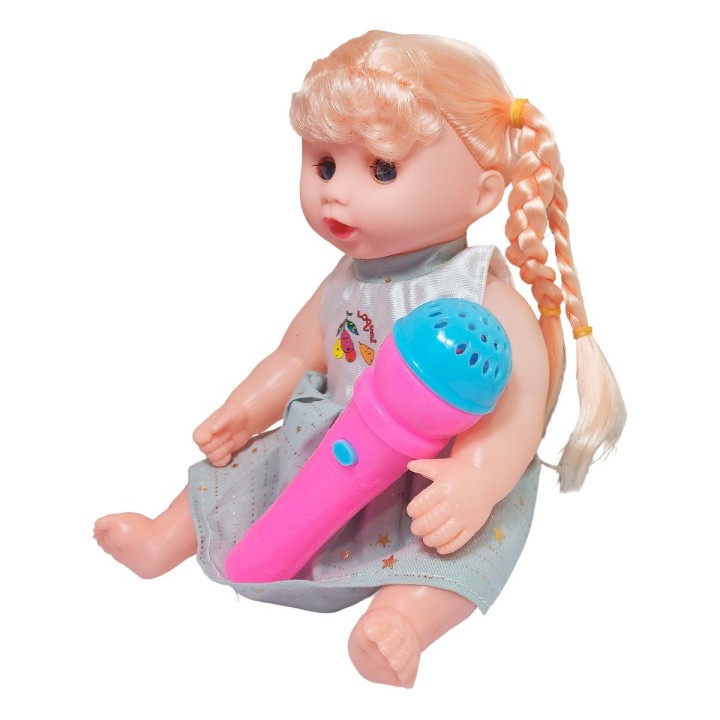 Muñeca Vestido Con Microfono En Bolso Juguete Niñas