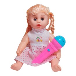 Muñeca Vestido Con Microfono En Bolso Juguete Niñas