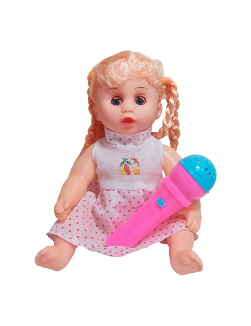 Muñeca Vestido Con Microfono En Bolso Juguete Niñas