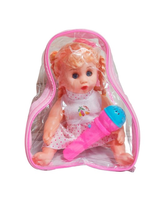 Muñeca Vestido Con Microfono En Bolso Juguete Niñas