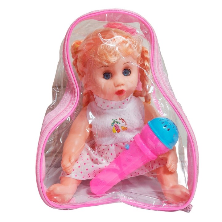 Muñeca Vestido Con Microfono En Bolso Juguete Niñas