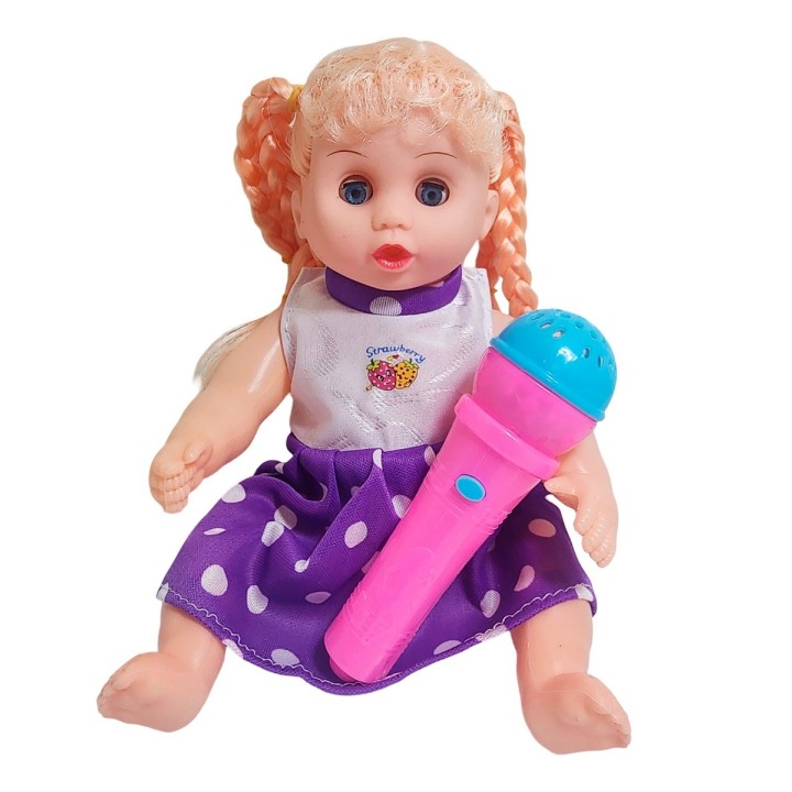 Muñeca Vestido Con Microfono En Bolso Juguete Niñas