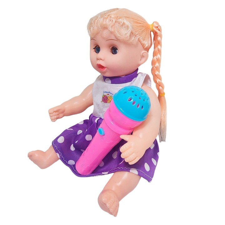 Muñeca Vestido Con Microfono En Bolso Juguete Niñas
