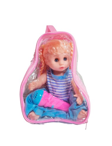 Muñeca Vestido Con Microfono En Bolso Juguete Niñas