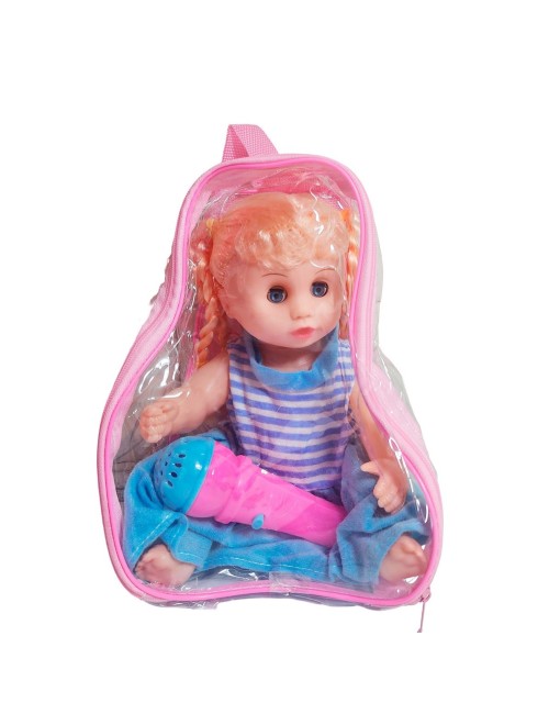 Muñeca Vestido Con Microfono En Bolso Juguete Niñas