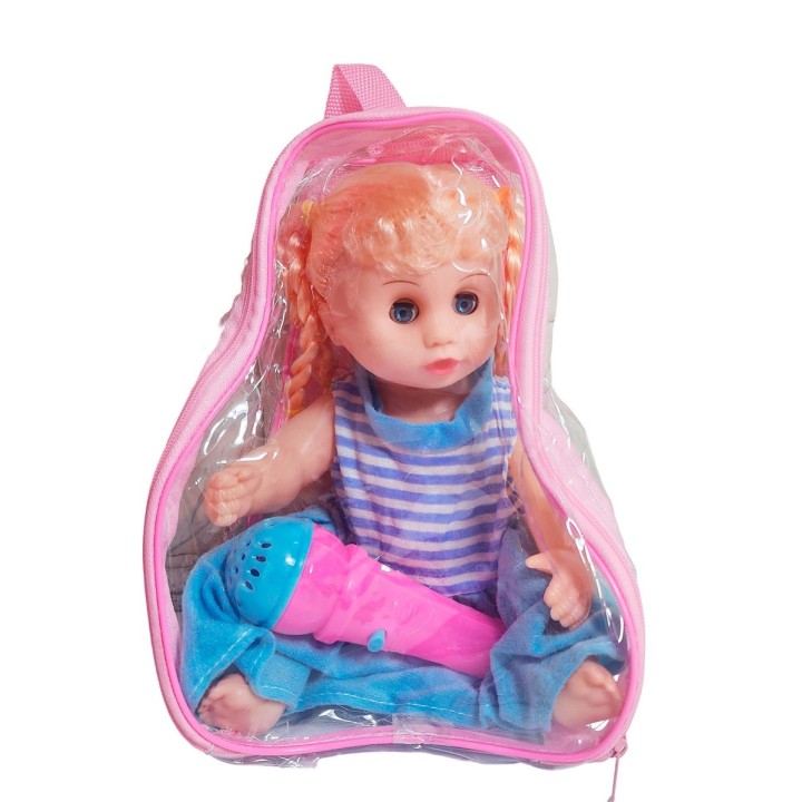 Muñeca Vestido Con Microfono En Bolso Juguete Niñas