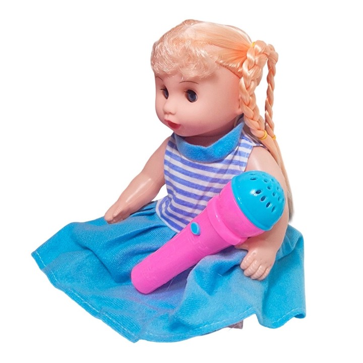 Muñeca Vestido Con Microfono En Bolso Juguete Niñas
