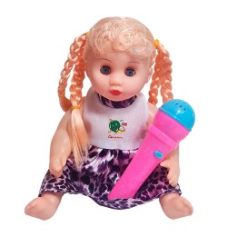 Muñeca Vestido Con Microfono En Bolso Juguete Niñas