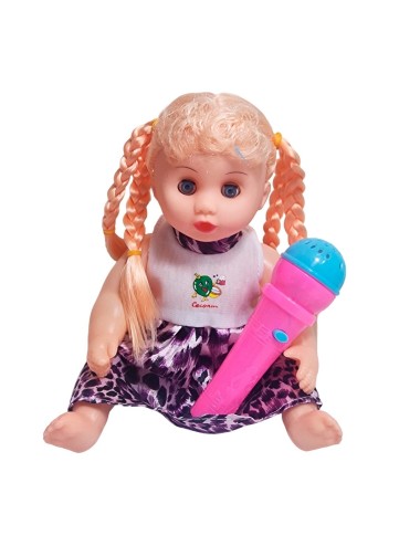 Muñeca Vestido Con Microfono En Bolso Juguete Niñas
