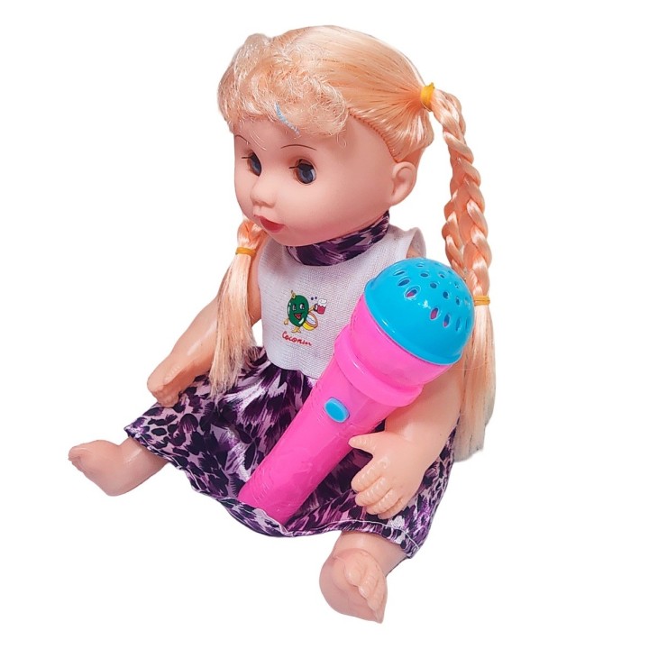 Muñeca Vestido Con Microfono En Bolso Juguete Niñas