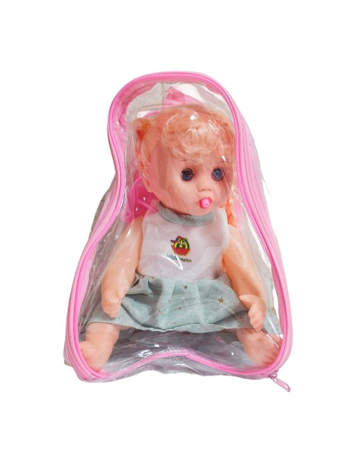 Muñeca Vestido Con Chupo En Bolso Juguete Niñas