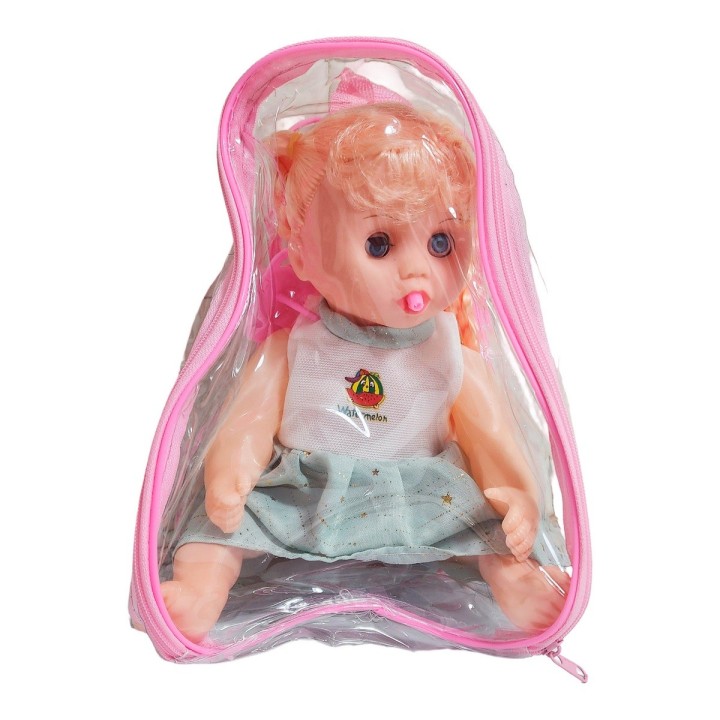 Muñeca Vestido Con Chupo En Bolso Juguete Niñas
