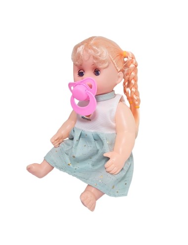 Muñeca Vestido Con Chupo En Bolso Juguete Niñas