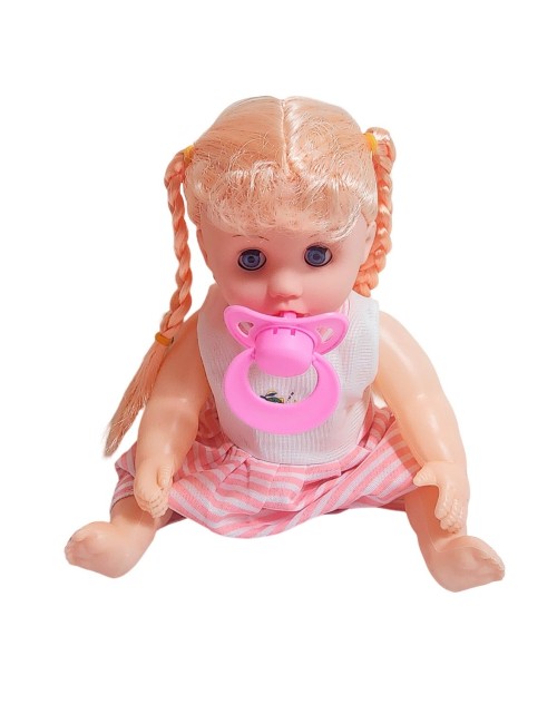 Muñeca Vestido Con Chupo En Bolso Juguete Niñas