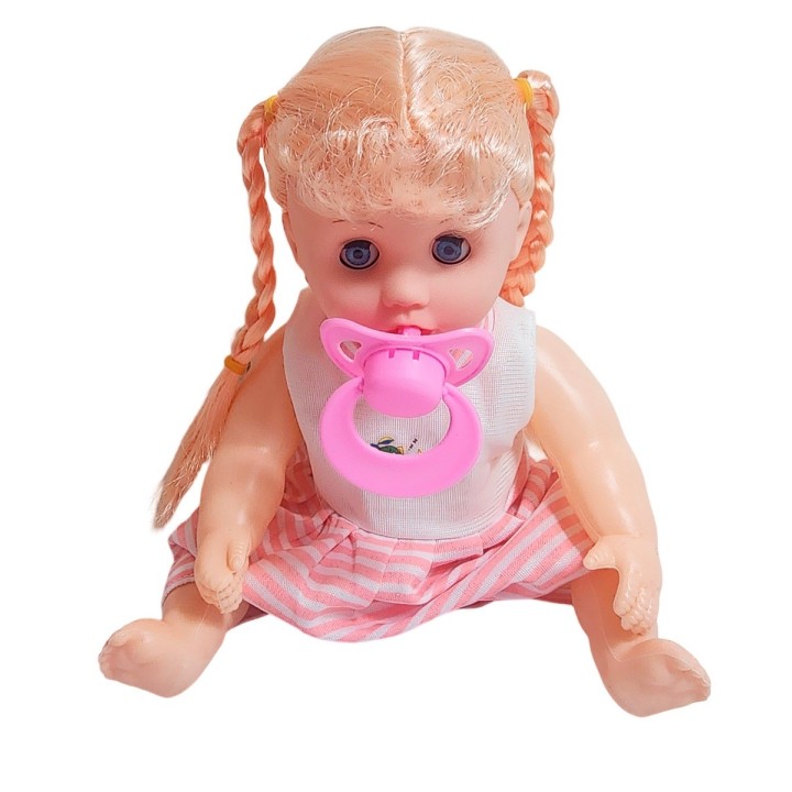 Muñeca Vestido Con Chupo En Bolso Juguete Niñas