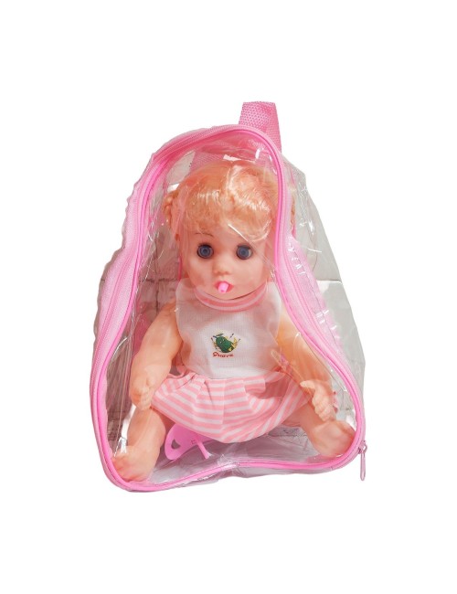Muñeca Vestido Con Chupo En Bolso Juguete Niñas