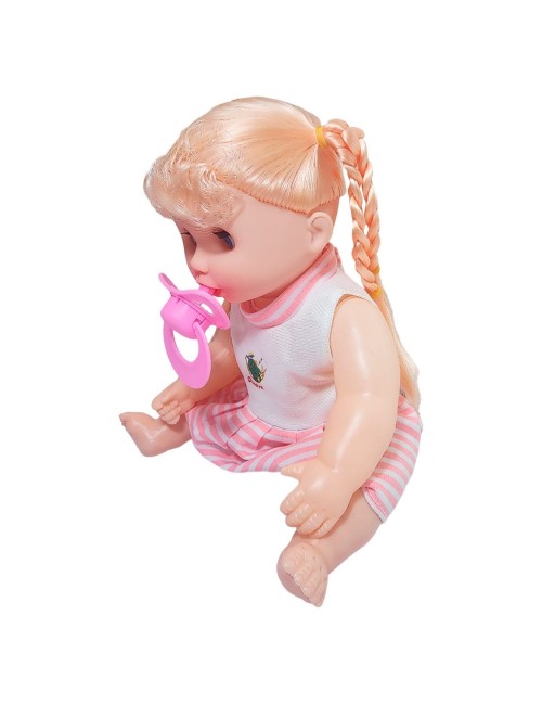 Muñeca Vestido Con Chupo En Bolso Juguete Niñas