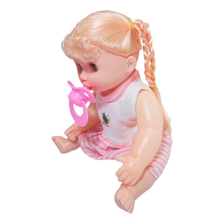 Muñeca Vestido Con Chupo En Bolso Juguete Niñas