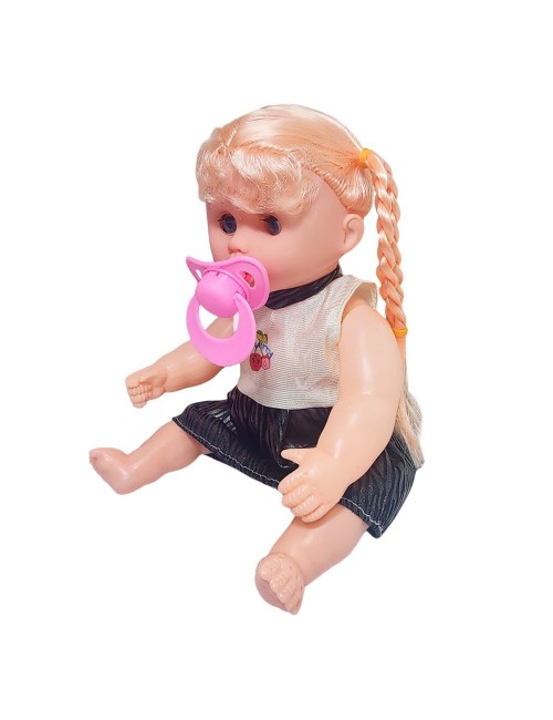 Muñeca Vestido Con Chupo En Bolso Juguete Niñas