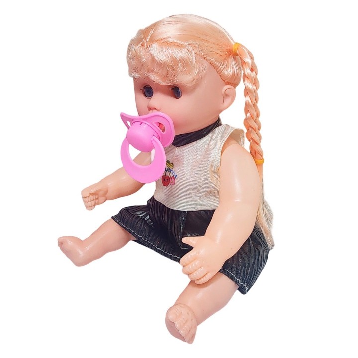 Muñeca Vestido Con Chupo En Bolso Juguete Niñas