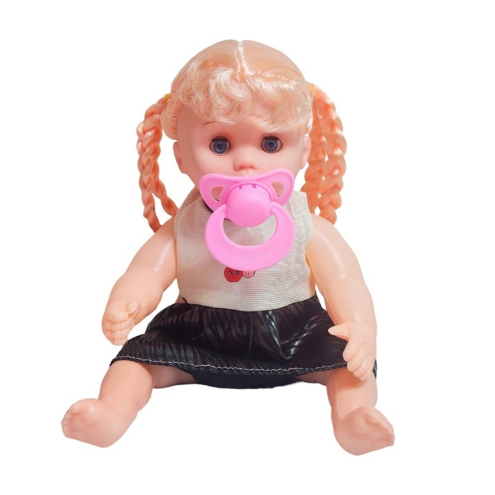 Muñeca Vestido Con Chupo En Bolso Juguete Niñas
