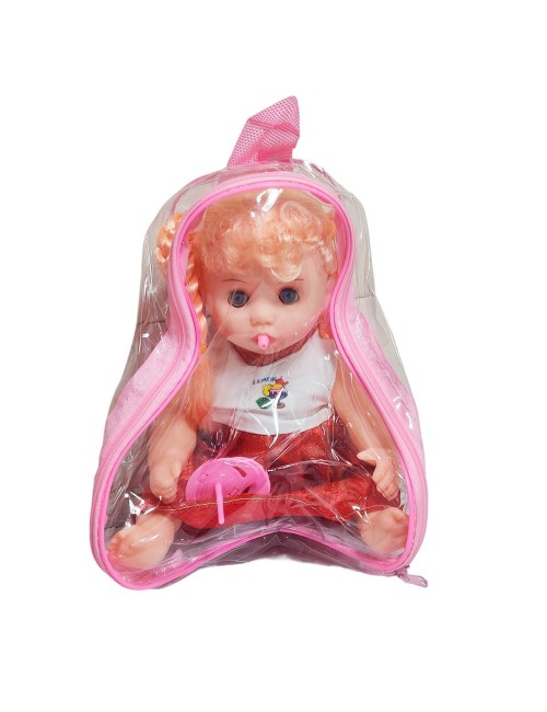 Muñeca Vestido Con Chupo En Bolso Juguete Niñas
