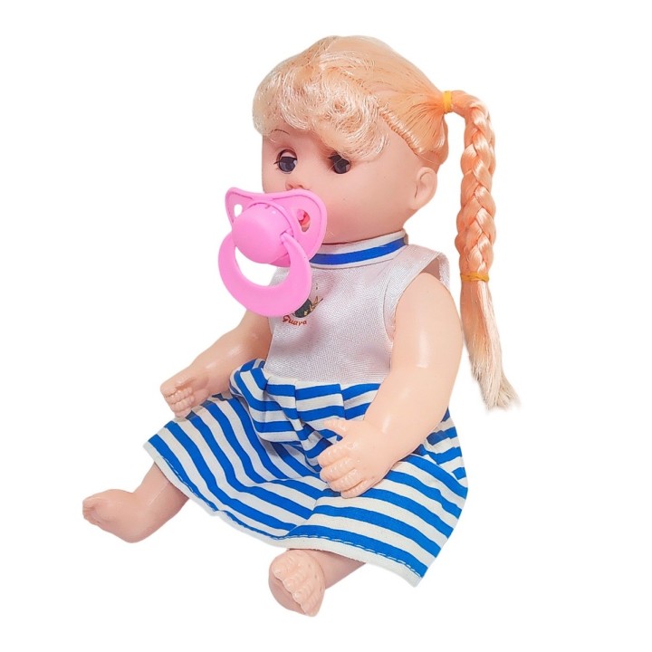 Muñeca Vestido Con Chupo En Bolso Juguete Niñas