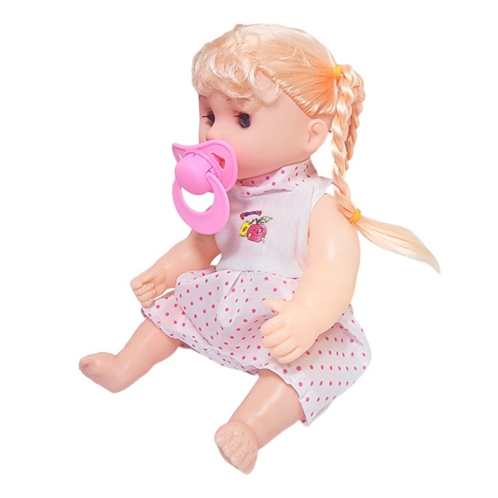 Muñeca Vestido Con Chupo En Bolso Juguete Niñas