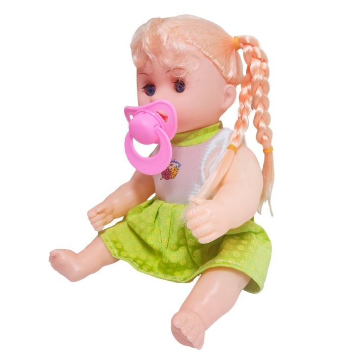 Muñeca Vestido Con Chupo En Bolso Juguete Niñas