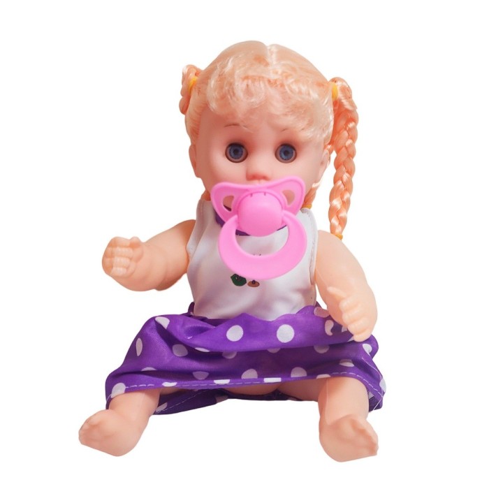 Muñeca Vestido Con Chupo En Bolso Juguete Niñas