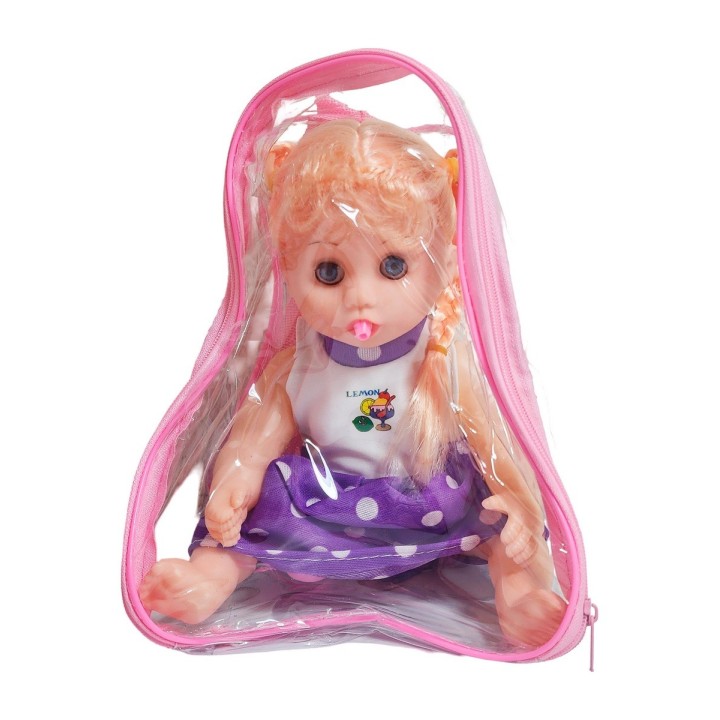Muñeca Vestido Con Chupo En Bolso Juguete Niñas