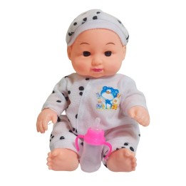 Muñeco Bebe Pijama Con Tetero En Bolso Juguete Niñas