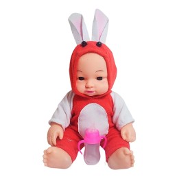 Muñeco Bebe Con Tetero Y Pijama En Bolso Juguete Niñas