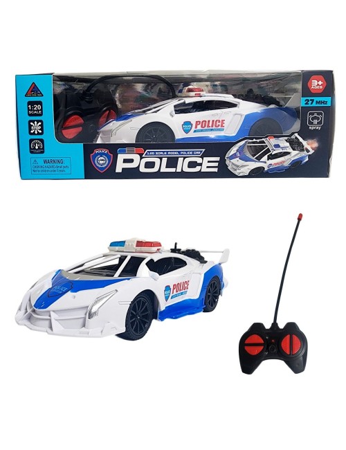 Carro Policia Deportivo Policia Sport Recargable Control