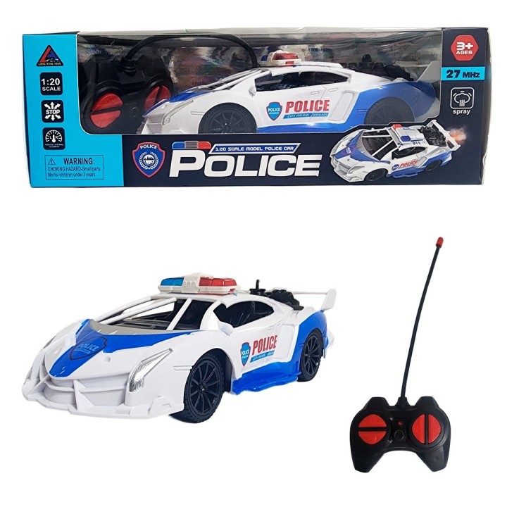 Carro Policia Deportivo Policia Sport Recargable Control