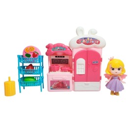 Muñeca Juguete Niñas + Accesorios De Cocina Interactivo