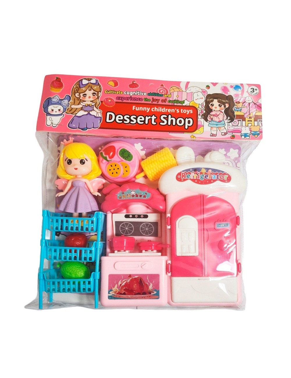 Muñeca Juguete Niñas + Accesorios De Cocina Interactivo