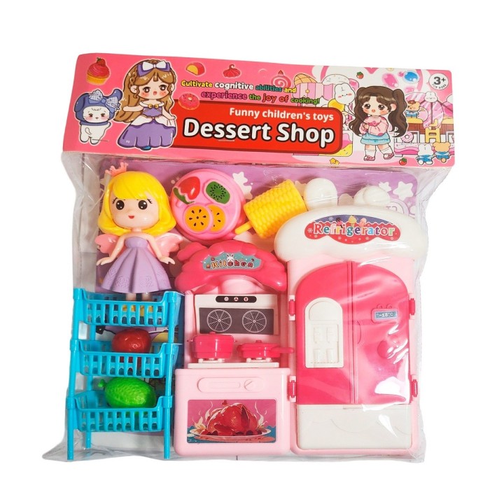 Muñeca Juguete Niñas + Accesorios De Cocina Interactivo